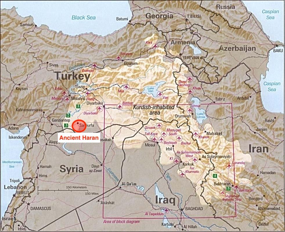 map of the Kurdish inhabited areas published by the CIA