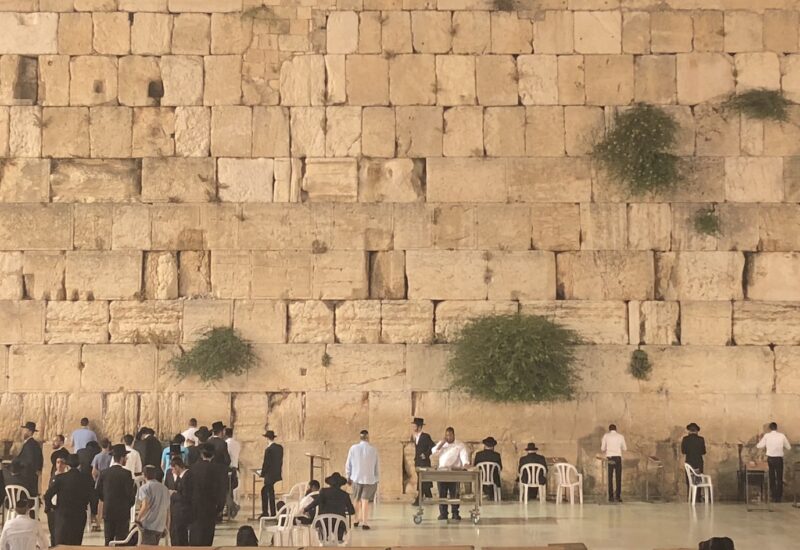 Western Wall Israel Night Shot by Adam W. Schindler