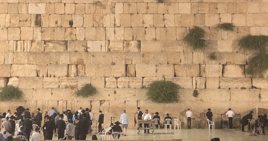 Western Wall Israel Night Shot by Adam W. Schindler